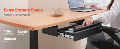 Slide-Out Drawer for Under-Desk Storage