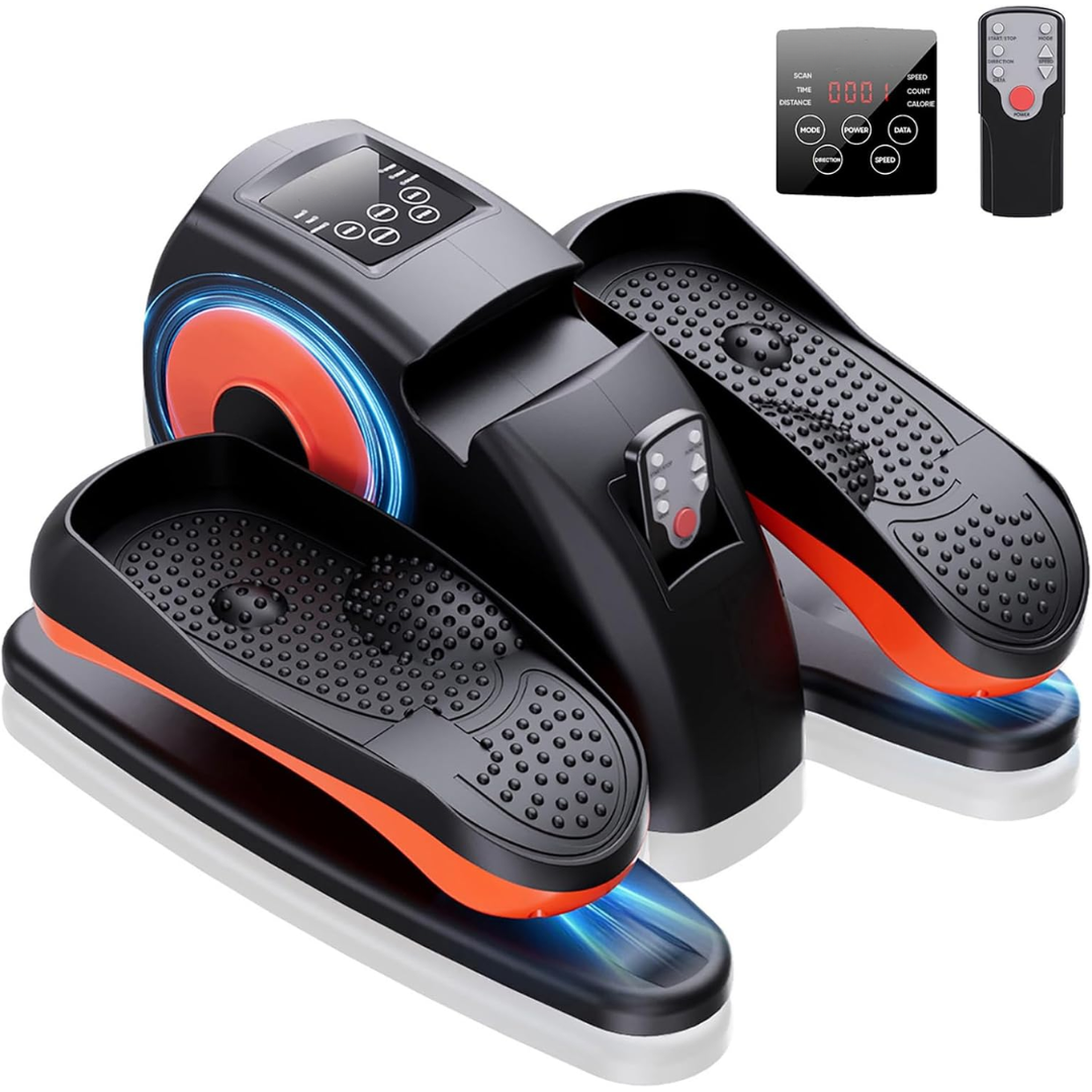 Compact Under-Desk Elliptical Trainer with Remote and LCD Screen