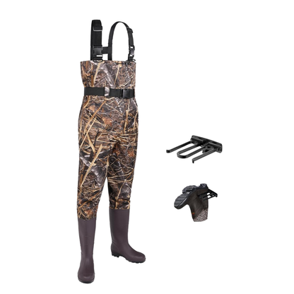 Nylon Chest Waders for Fishing and Fieldwork with PVC Boots – Unisex