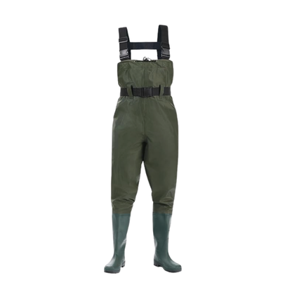 Nylon Chest Waders for Fishing and Fieldwork with PVC Boots – Unisex