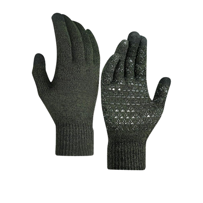 Touchscreen Knit Gloves for All with Soft Lining and Silicone Grip