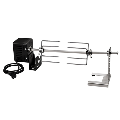 BBQ Grill Rotisserie Set with 28-Inch Skewer and Motor