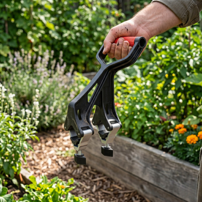 Clamp-On Handle Extension for Shovels and Garden Tools
