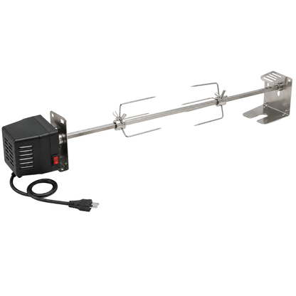 28-Inch Motorized Spit Rod Set for Universal Rotisserie Grill
