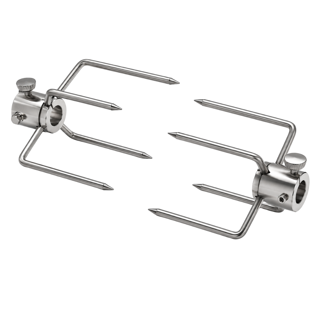 Replacement Set of 4-Prong Rotisserie Meat Forks, 2-Pack