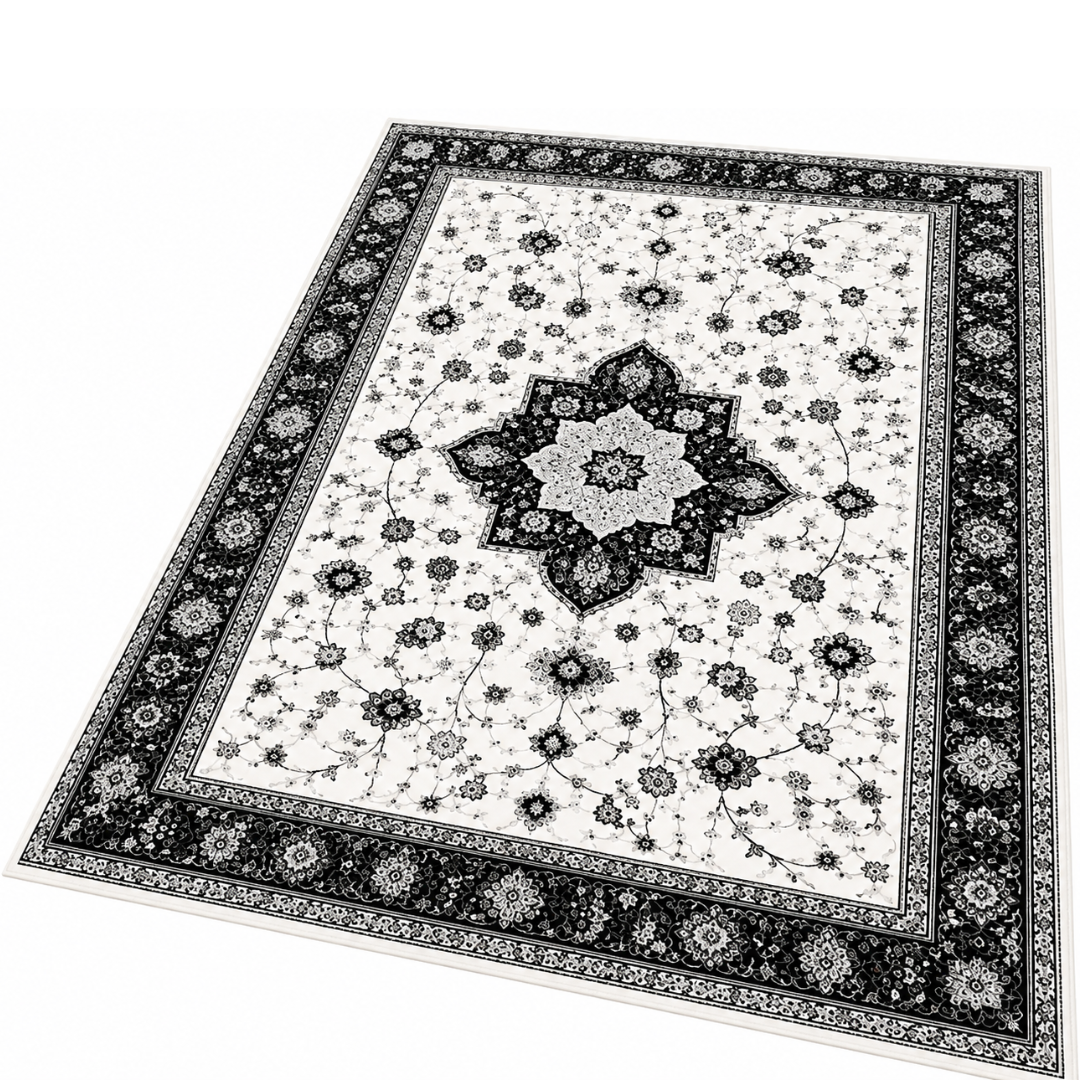 Soft Surface Area Rug 8 x 10 ft with Washable TPR Backing