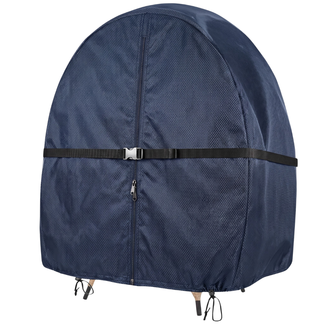 Zippered and Buckled Waterproof Cover for Double Egg Chair
