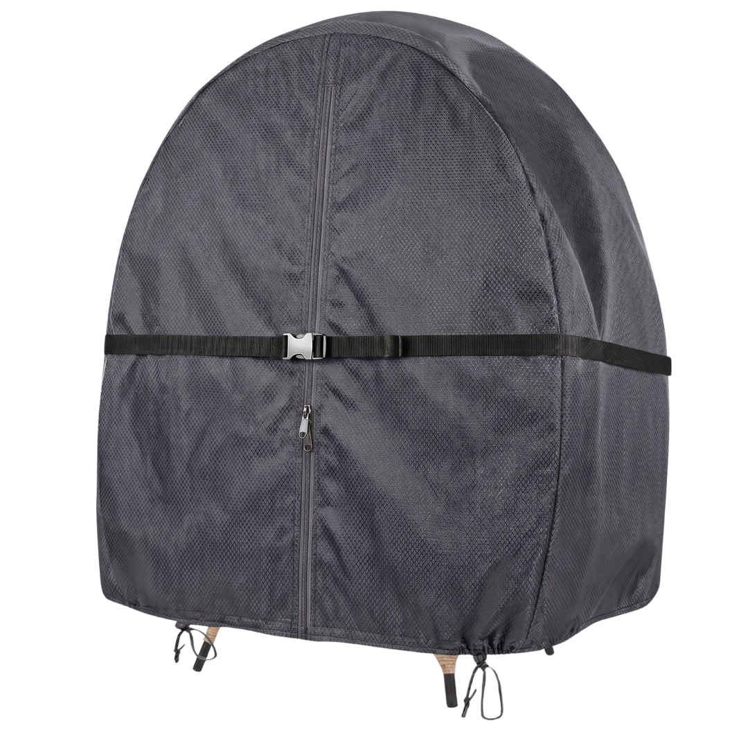 Zippered and Buckled Waterproof Cover for Double Egg Chair