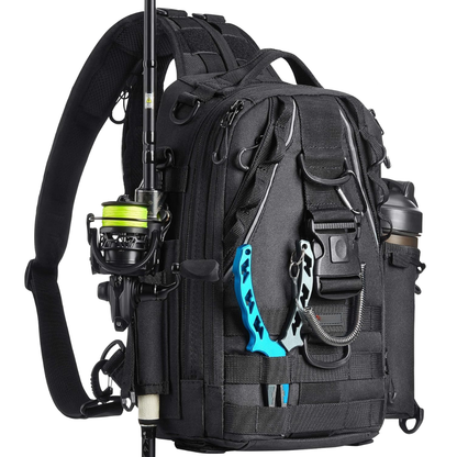 Fishing Backpack with Gear Storage and Rod Holder – Water-Resistant