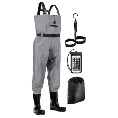 Nylon Chest Waders with Boots – Water-Resistant for Fishing and Hunting