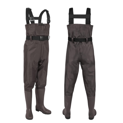 Nylon PVC Chest Waders with Boots – Water-Resistant Design