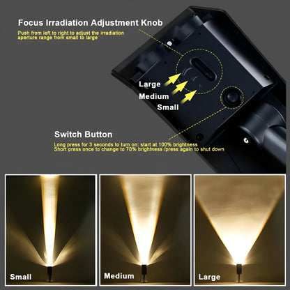 Versatile Solar-Powered Garden Spotlight for Outdoor Lighting