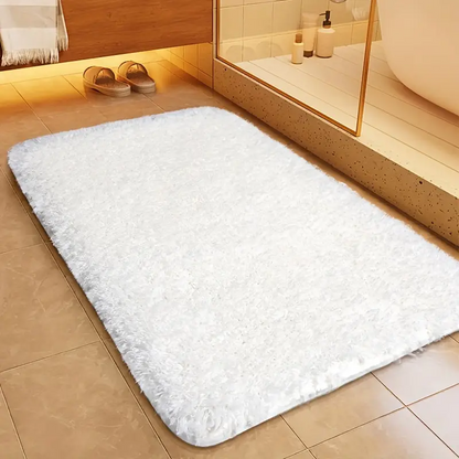Soft Touch Quick-Dry Bath Rug with Non-Slip Base