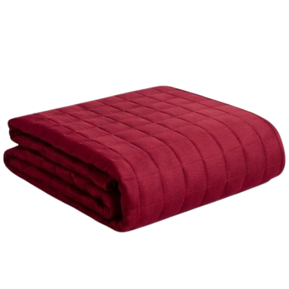 Cooling Weighted Blanket with 7 Layers of Glass Beads and 16 Loops