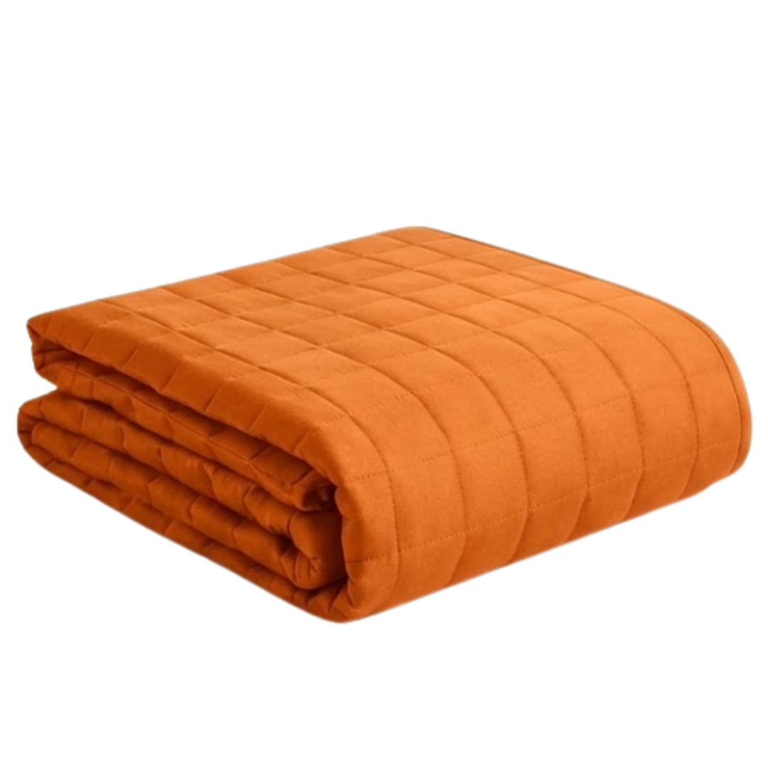 Cooling Weighted Blanket with 7 Layers of Glass Beads and 16 Loops