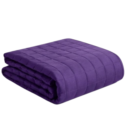 Cooling Weighted Blanket with 7 Layers of Glass Beads and 16 Loops