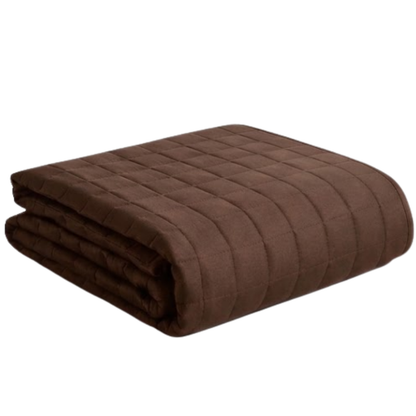 Cooling Weighted Blanket with 7 Layers of Glass Beads and 16 Loops
