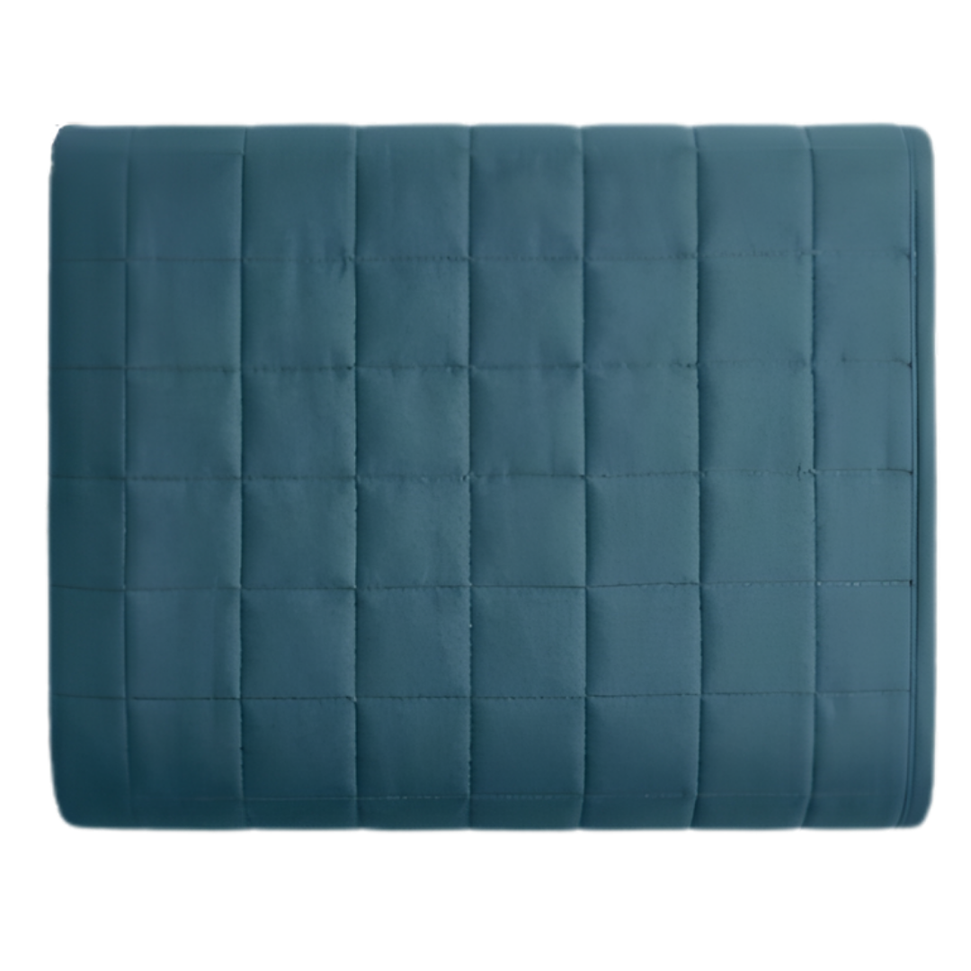 Cooling Weighted Blanket with 7 Layers of Glass Beads and 16 Loops