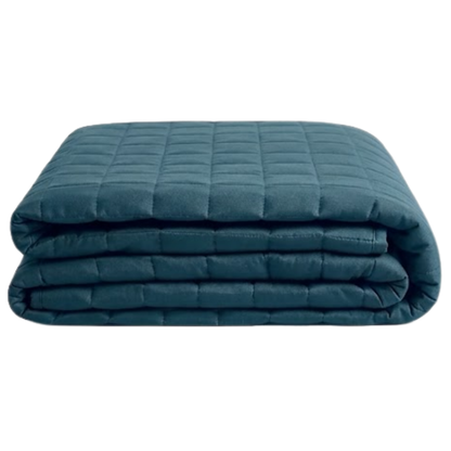 Cooling Weighted Blanket with 7 Layers of Glass Beads and 16 Loops
