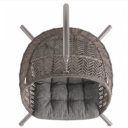 Hanging Egg Chair with Stand and Cushions – 350 lb Weight Limit