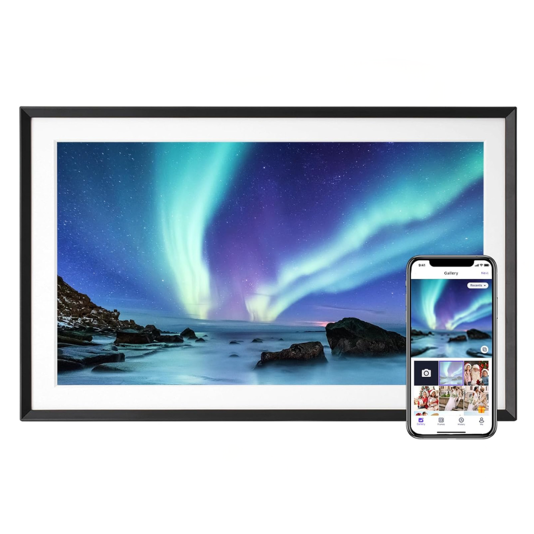 Digital Photo Frame with WiFi, IPS Touch Screen, 32GB App Sharing