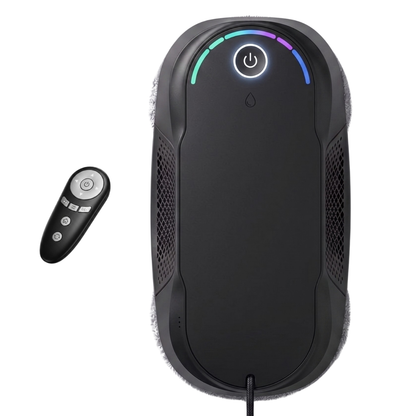 Robot Window Cleaner with Adaptive Suction and Dual Spray Feature