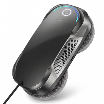 Robot Window Cleaner with Adaptive Suction and Dual Spray Feature