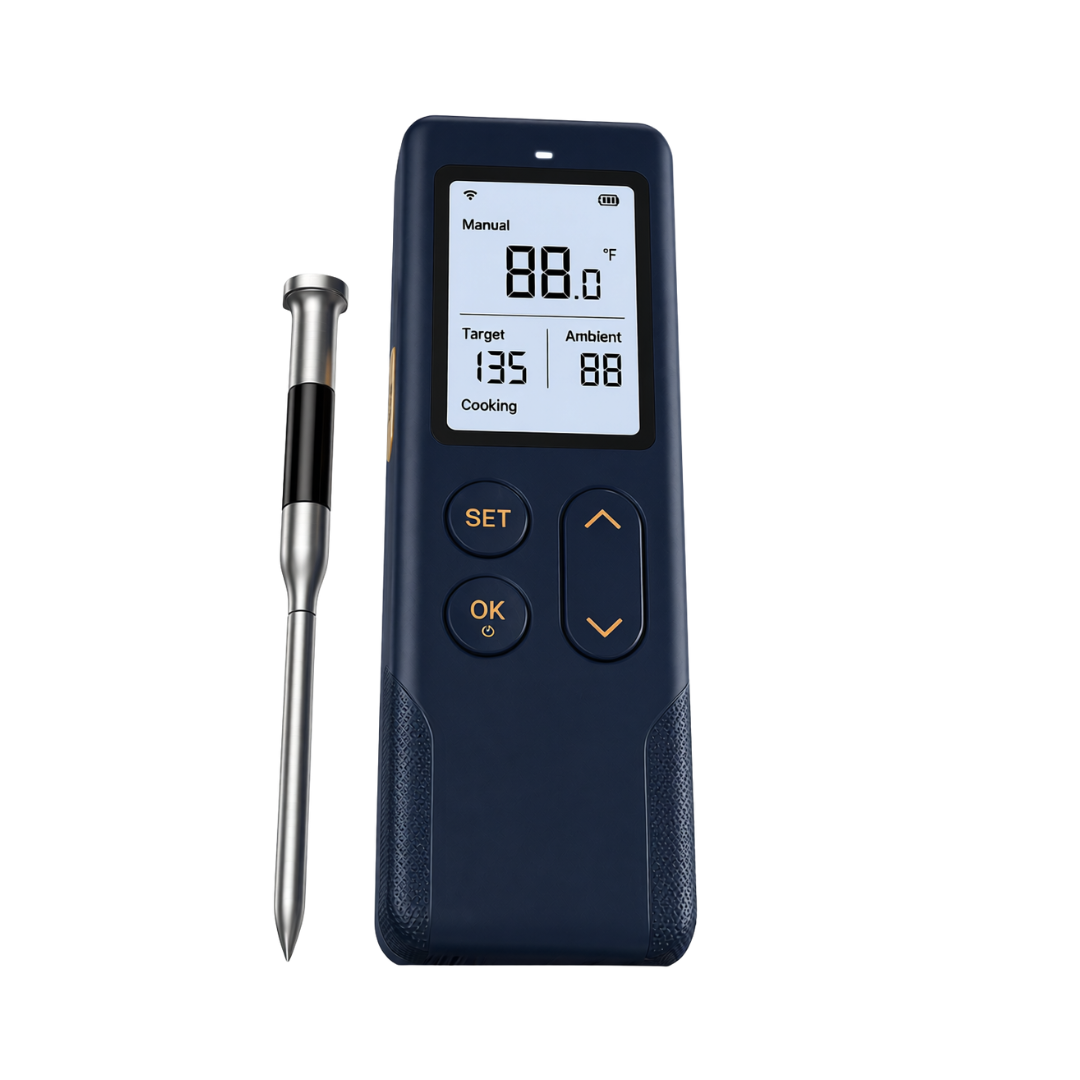 Bluetooth Meat Thermometer with WiFi Display Base Unit - Wireless