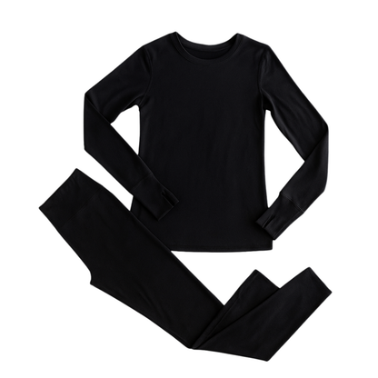 Thermal Base Layer Set for Women - Fleece Lined Shirt and Leggings