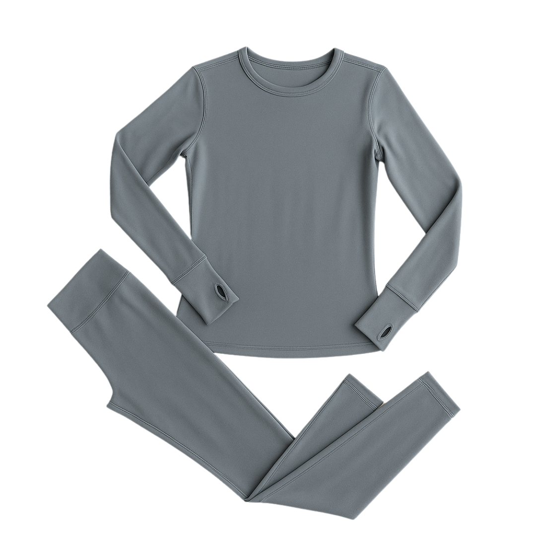 Thermal Base Layer Set for Women - Fleece Lined Shirt and Leggings