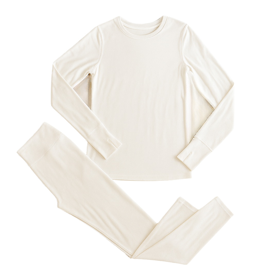 Thermal Base Layer Set for Women - Fleece Lined Shirt and Leggings