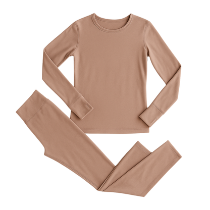 Thermal Base Layer Set for Women - Fleece Lined Shirt and Leggings