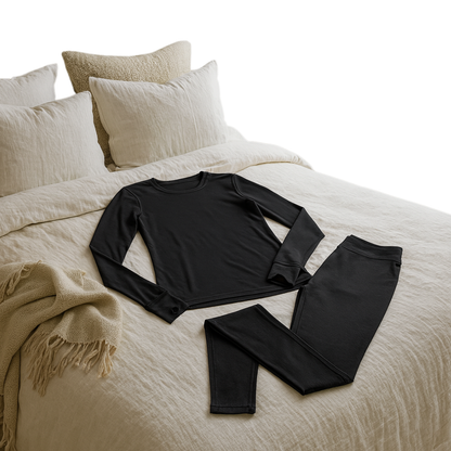 Thermal Base Layer Set for Women - Fleece Lined Shirt and Leggings