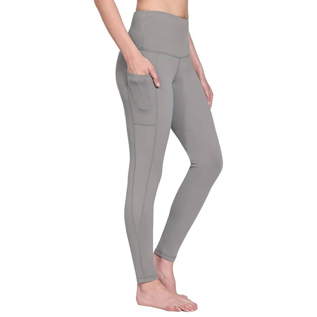 High Waist Winter Leggings for Women with Pockets and Fleece Lining
