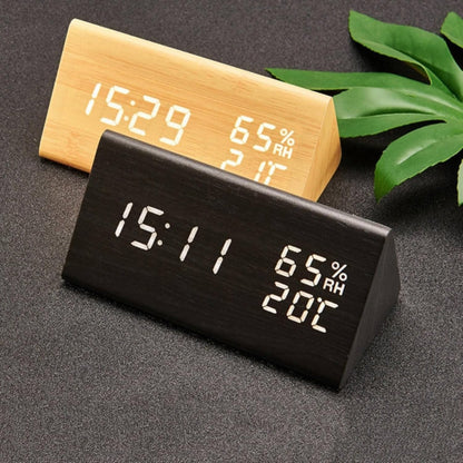 Chic Wooden LED Clock for Effortless Mornings