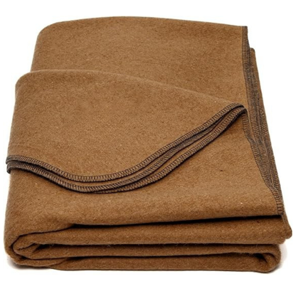 Camping and Travel Blanket – 64x88 Inch Wool Blend for Gear Kits