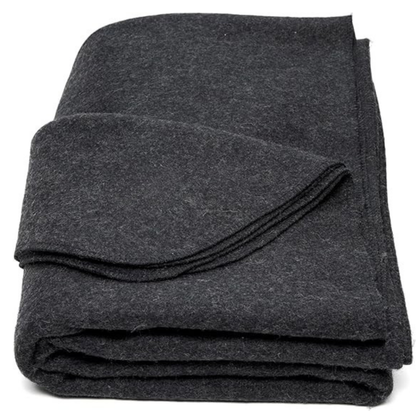 Camping and Travel Blanket – 64x88 Inch Wool Blend for Gear Kits
