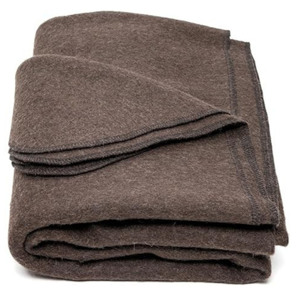 Camping and Travel Blanket – 64x88 Inch Wool Blend for Gear Kits