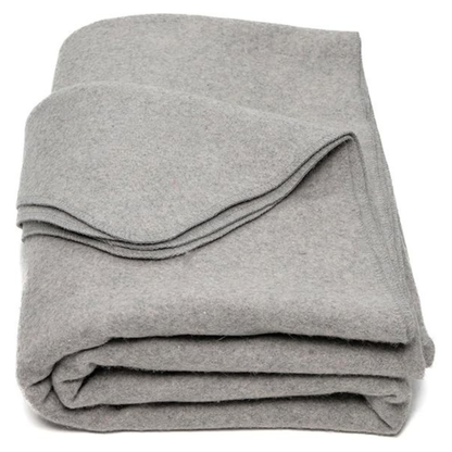 Camping and Travel Blanket – 64x88 Inch Wool Blend for Gear Kits