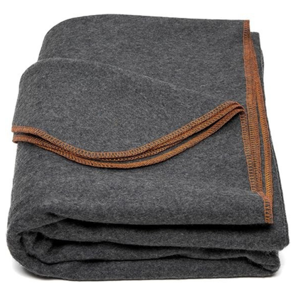 Camping and Travel Blanket – 64x88 Inch Wool Blend for Gear Kits