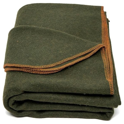 Camping and Travel Blanket – 64x88 Inch Wool Blend for Gear Kits