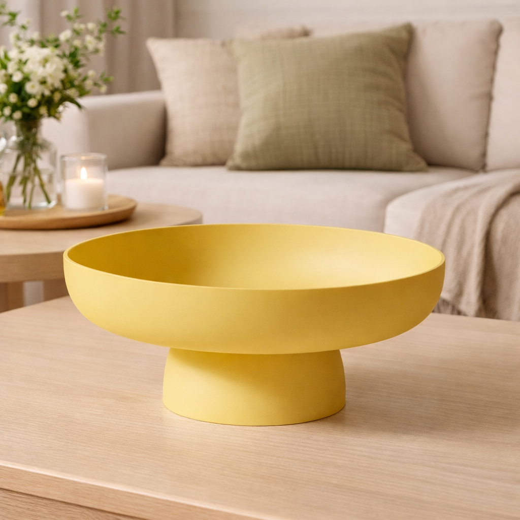 Charming Elevated Ceramic Bowl for Fruit and Snacks